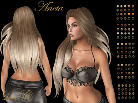 Second Life Marketplace - Lara AC - ANETA - Hair & Hairbase DEMO